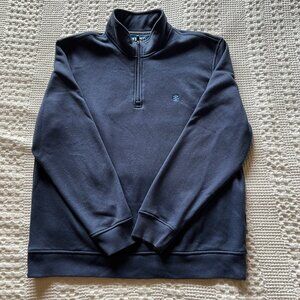 Izod Advantage Performance Stretch Men's XL Fleece Quarter-Zip Pullover Blue